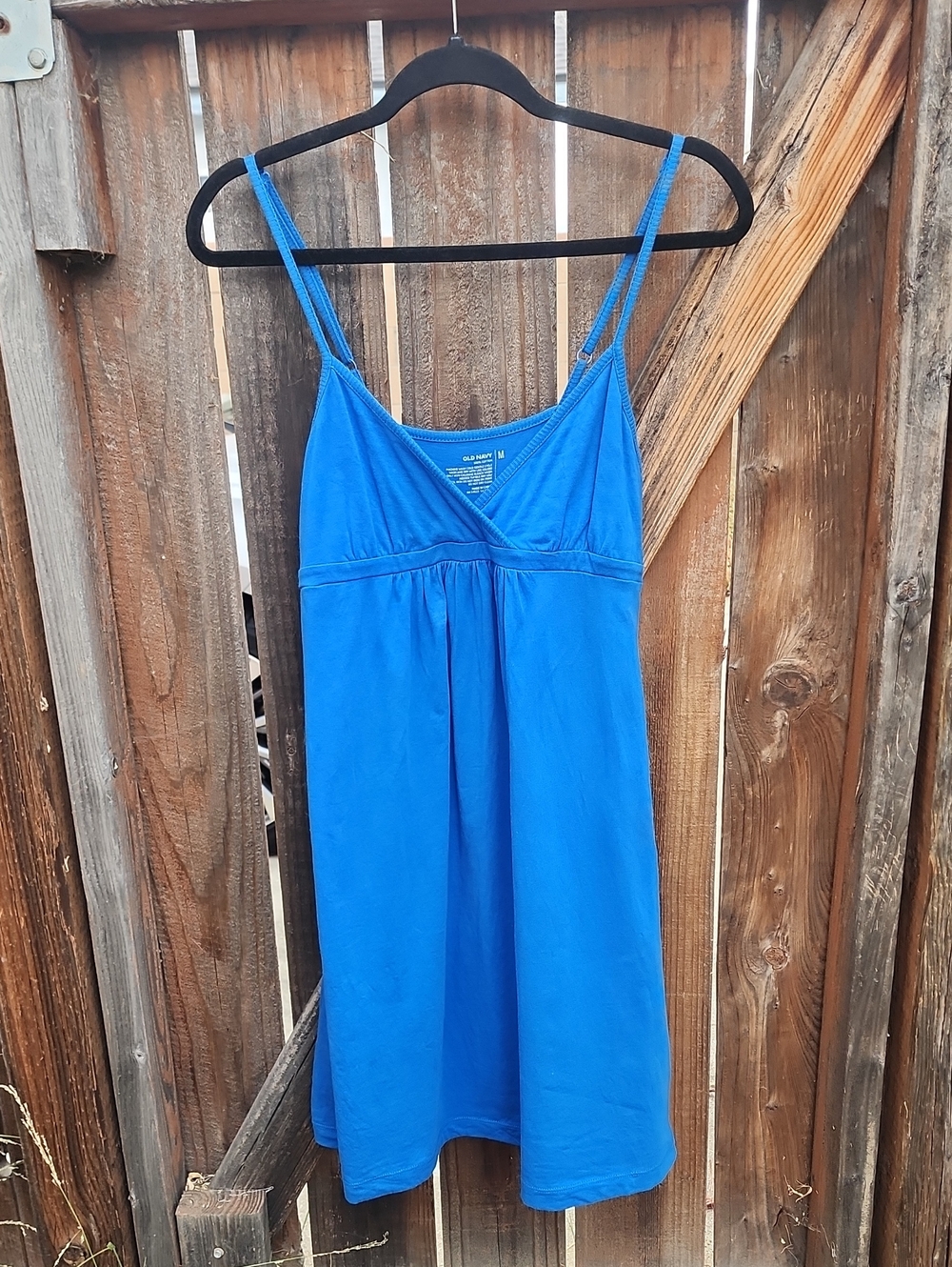 Old Navy Bright Blue Spaghetti Strap Dress, Pre-loved In Great Condition, Sz. M